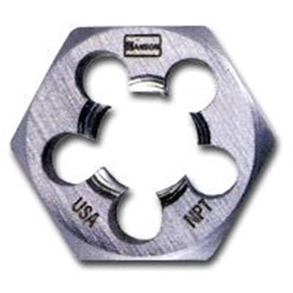 Hanson High Carbon Steel Hexagon Taper Pipe 1 Inch Across Flat Die 1/8 Inch-28 BSP HAN6711 - main